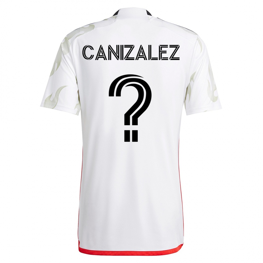 Dzieci Henry Canizalez #0 Biały Wyjazdowa Koszulka 2023/24 Koszulki Klubowe