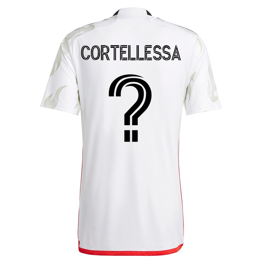 Dzieci Michael Cortellessa #0 Biały Wyjazdowa Koszulka 2023/24 Koszulki Klubowe