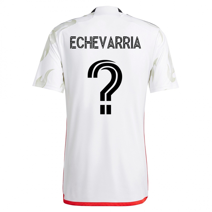 Dzieci Diego Echevarria #0 Biały Wyjazdowa Koszulka 2023/24 Koszulki Klubowe