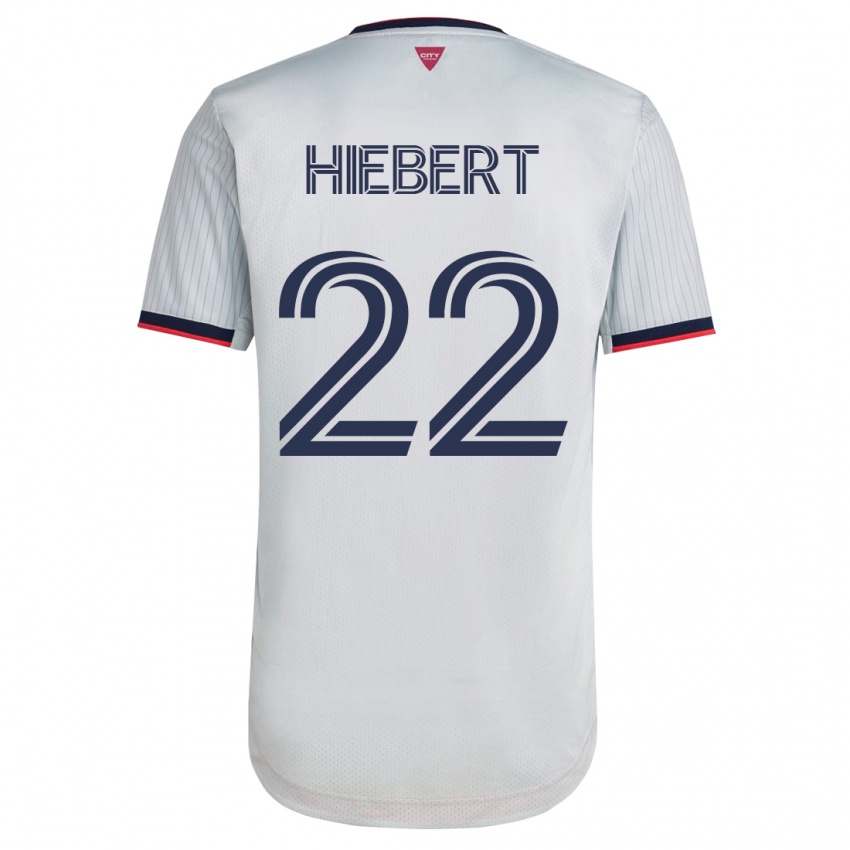 Dzieci Kyle Hiebert #22 Biały Wyjazdowa Koszulka 2023/24 Koszulki Klubowe