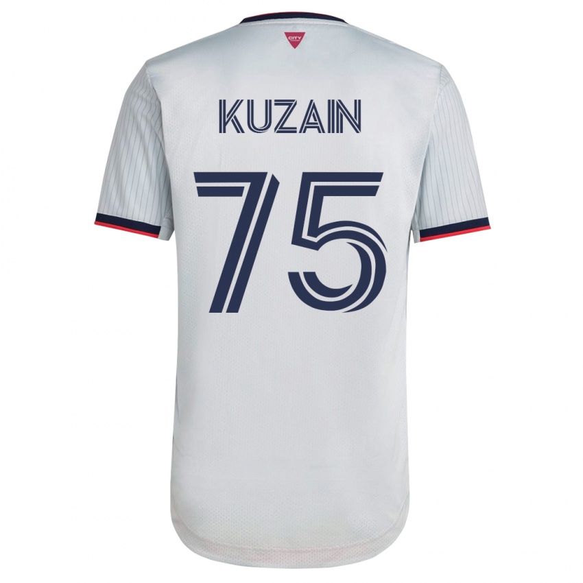 Dzieci Wan Kuzain #75 Biały Wyjazdowa Koszulka 2023/24 Koszulki Klubowe