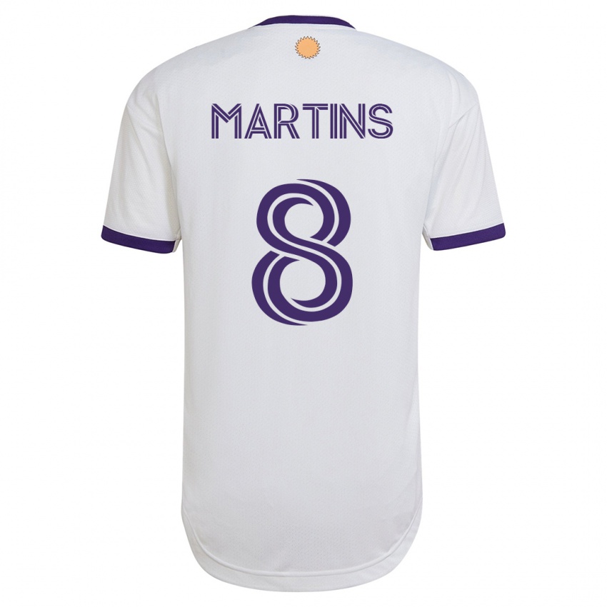 Dzieci Felipe Martins #8 Biały Wyjazdowa Koszulka 2023/24 Koszulki Klubowe