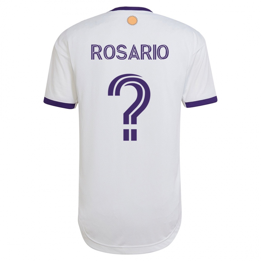 Dzieci Gabriel Rosario #0 Biały Wyjazdowa Koszulka 2023/24 Koszulki Klubowe