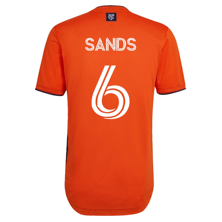 Dzieci James Sands #6 Czarny Wyjazdowa Koszulka 2023/24 Koszulki Klubowe