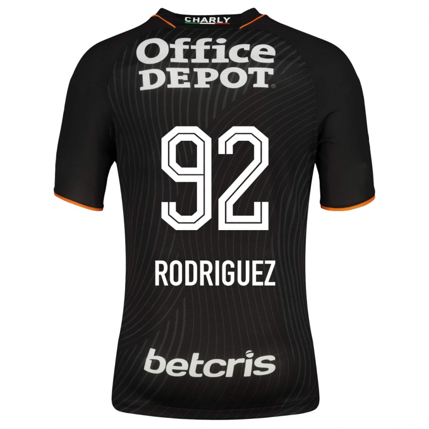 Dzieci Sergio Rodríguez #92 Czarny Wyjazdowa Koszulka 2023/24 Koszulki Klubowe