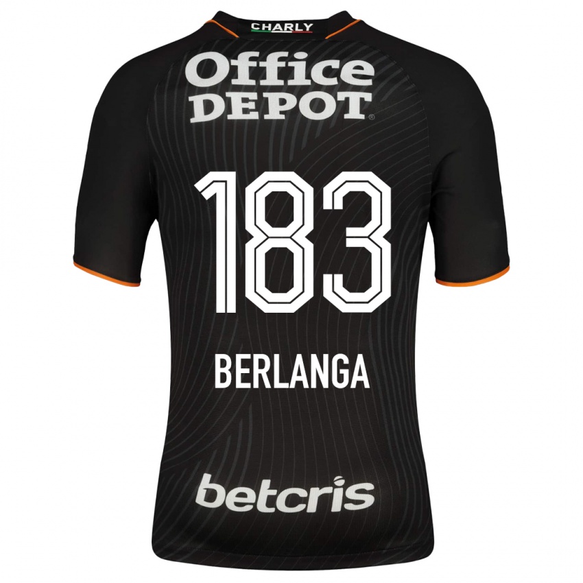 Dzieci Jorge Berlanga #183 Czarny Wyjazdowa Koszulka 2023/24 Koszulki Klubowe