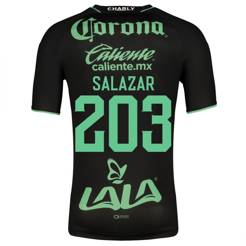 Dzieci Roberto Salazar #203 Czarny Wyjazdowa Koszulka 2023/24 Koszulki Klubowe