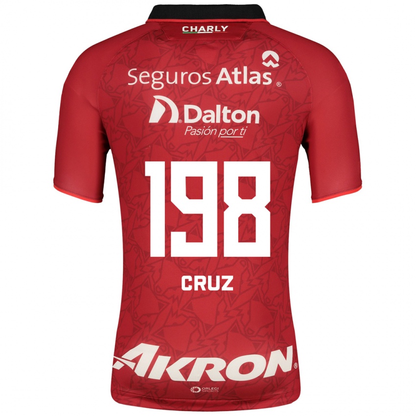 Dzieci Carlos Cruz #198 Czerwony Wyjazdowa Koszulka 2023/24 Koszulki Klubowe