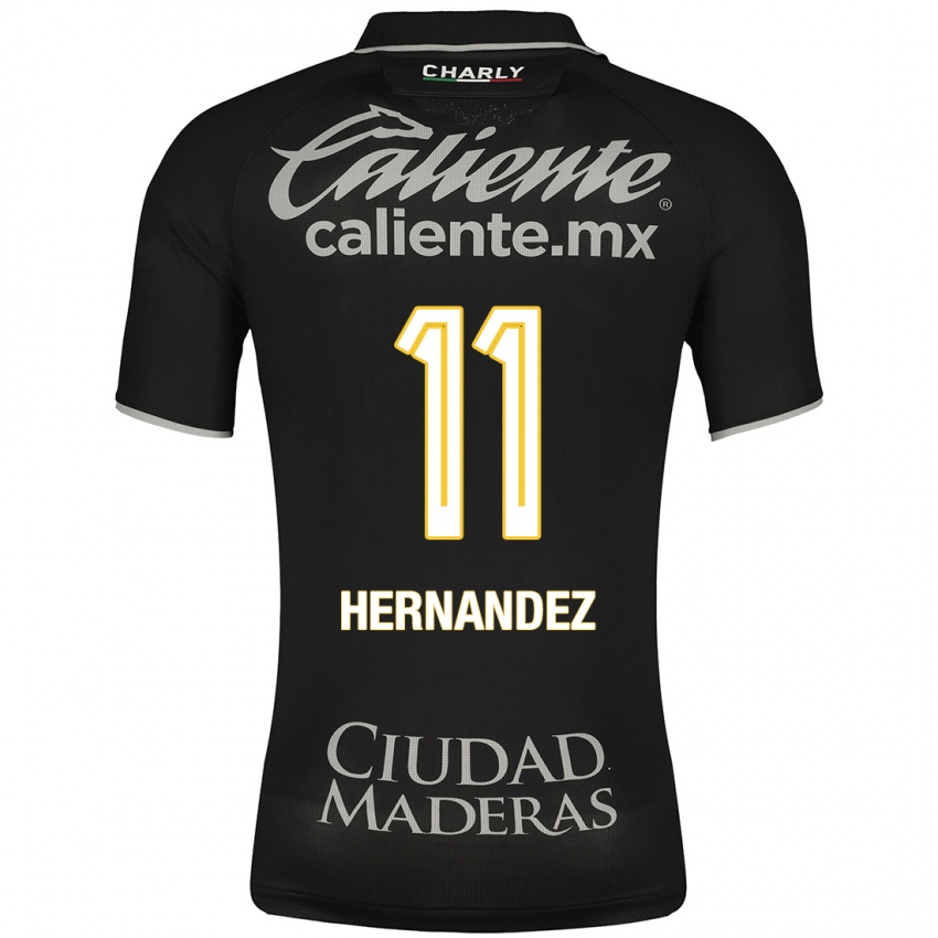 Dzieci Elías Hernández #11 Czarny Wyjazdowa Koszulka 2023/24 Koszulki Klubowe