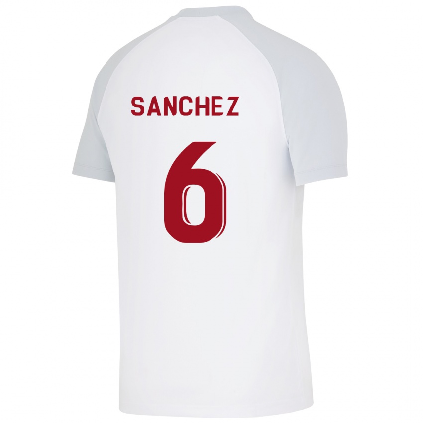 Dzieci Davinson Sanchez #6 Biały Wyjazdowa Koszulka 2023/24 Koszulki Klubowe