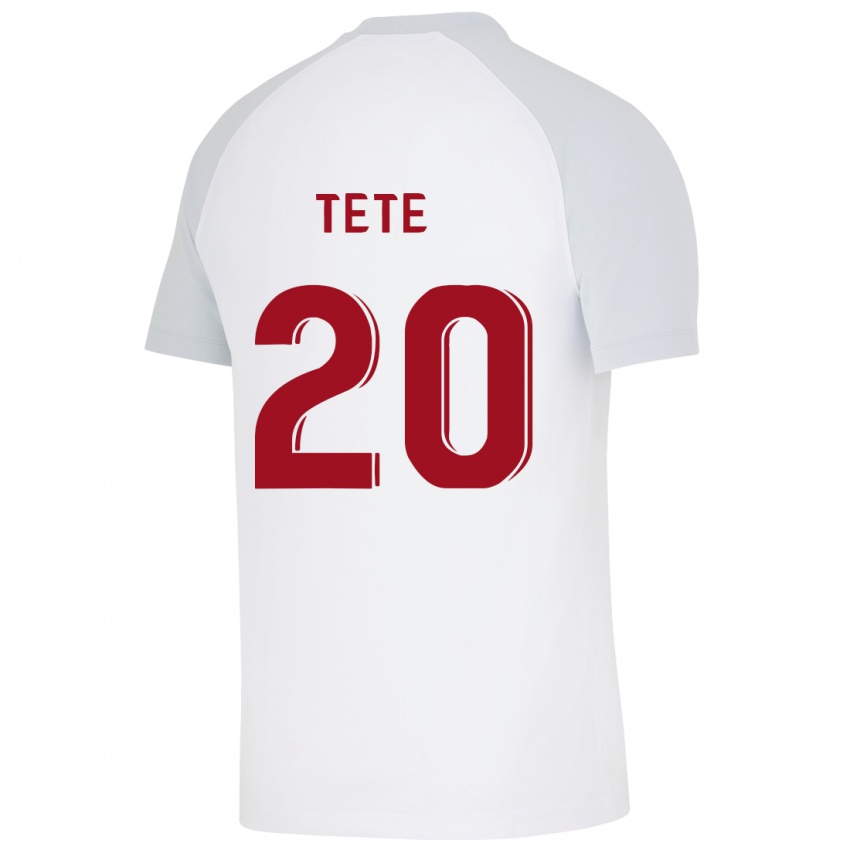Dzieci Tete #20 Biały Wyjazdowa Koszulka 2023/24 Koszulki Klubowe