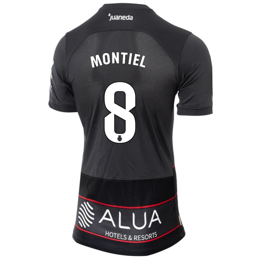 Dzieci Luis Montiel #8 Czarny Wyjazdowa Koszulka 2023/24 Koszulki Klubowe