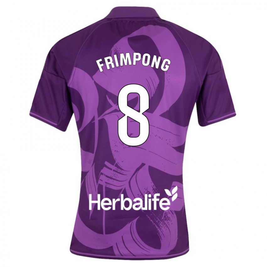 Dzieci Eugene Frimpong #8 Fioletowy Wyjazdowa Koszulka 2023/24 Koszulki Klubowe