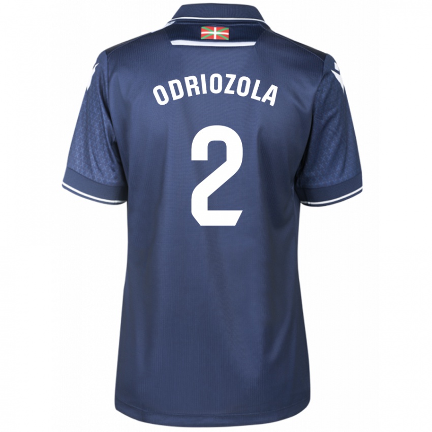 Dzieci Alvaro Odriozola #2 Marynarka Wojenna Wyjazdowa Koszulka 2023/24 Koszulki Klubowe