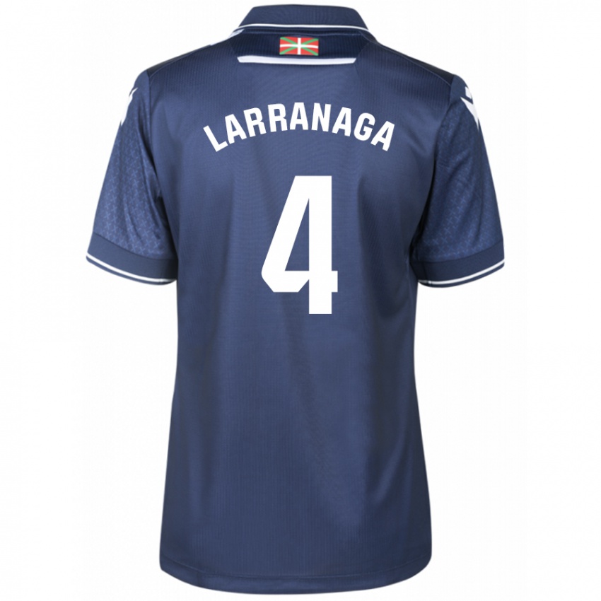 Dzieci Aitor Larrañaga #4 Marynarka Wojenna Wyjazdowa Koszulka 2023/24 Koszulki Klubowe