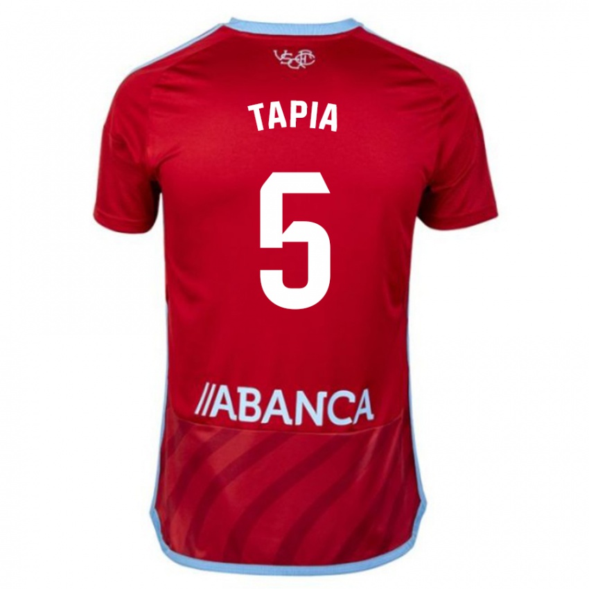 Dzieci Renato Tapia #5 Czerwony Wyjazdowa Koszulka 2023/24 Koszulki Klubowe