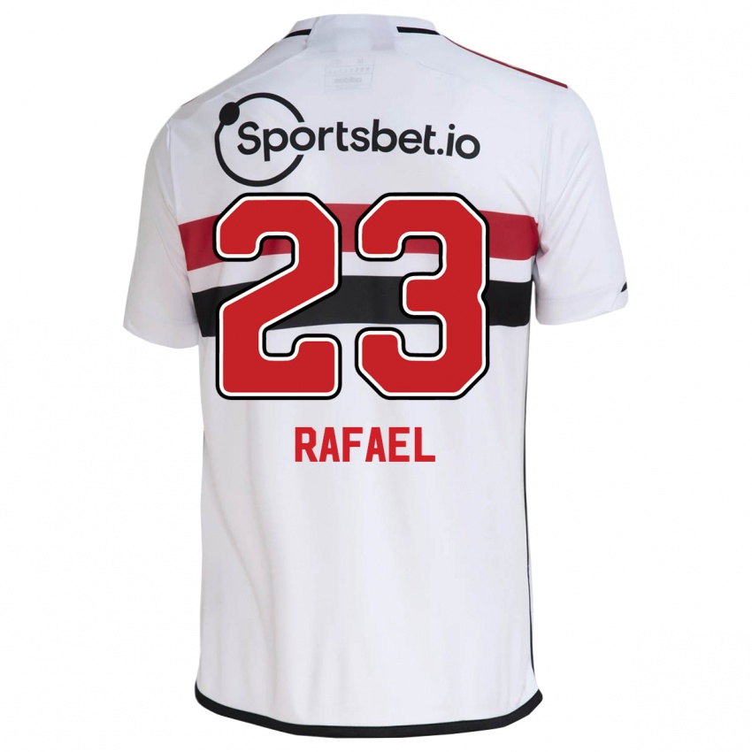 Męski Rafael #23 Biały Domowa Koszulka 2023/24 Koszulki Klubowe