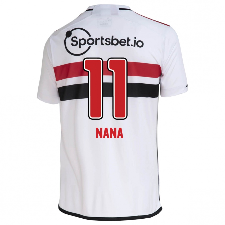 Męski Nana #11 Biały Domowa Koszulka 2023/24 Koszulki Klubowe