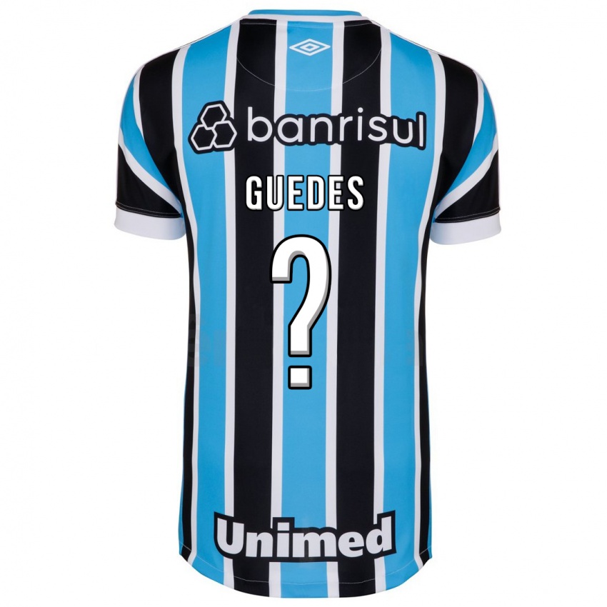 Męski Guilherme Guedes #0 Niebieski Domowa Koszulka 2023/24 Koszulki Klubowe