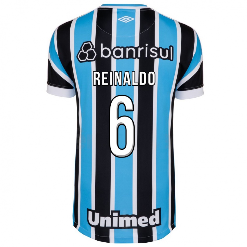 Męski Reinaldo #6 Niebieski Domowa Koszulka 2023/24 Koszulki Klubowe