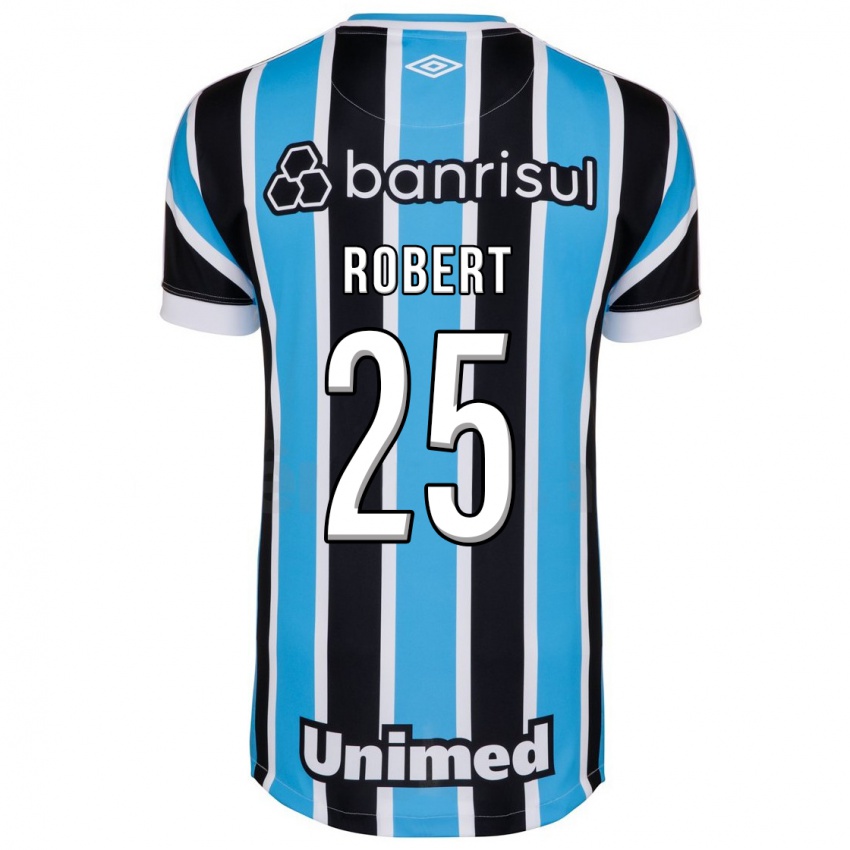 Męski Jhonata Robert #25 Niebieski Domowa Koszulka 2023/24 Koszulki Klubowe