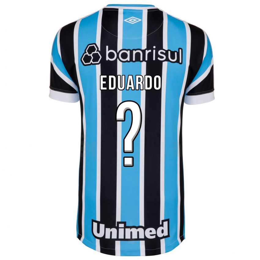 Męski Eduardo #0 Niebieski Domowa Koszulka 2023/24 Koszulki Klubowe