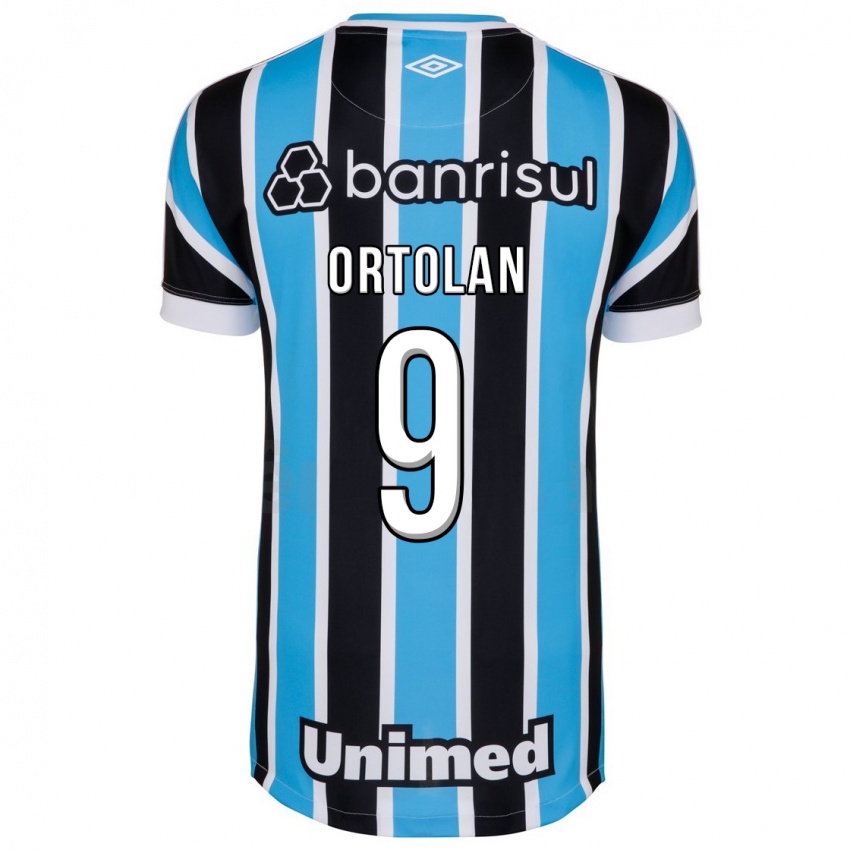 Męski Dani Ortolan #9 Niebieski Domowa Koszulka 2023/24 Koszulki Klubowe