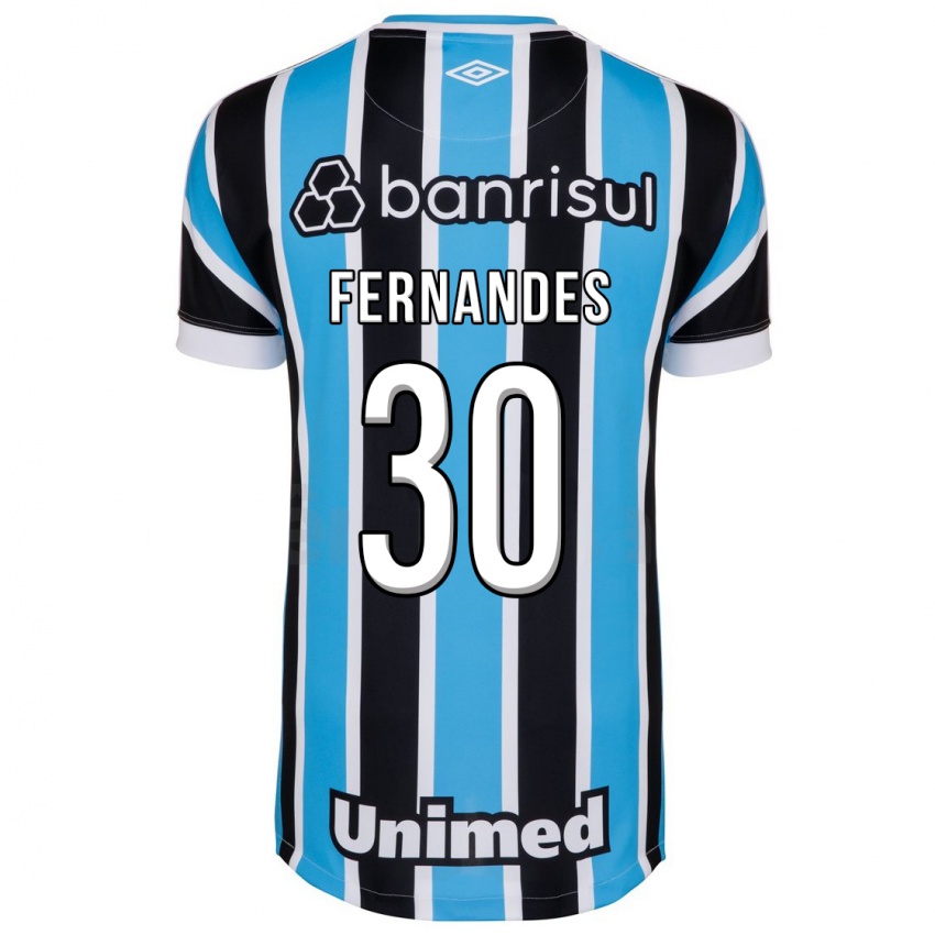 Męski Raquel Fernandes #30 Niebieski Domowa Koszulka 2023/24 Koszulki Klubowe