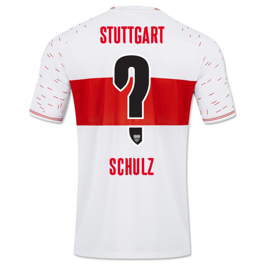 Męski Tim Schulz #0 Biały Domowa Koszulka 2023/24 Koszulki Klubowe