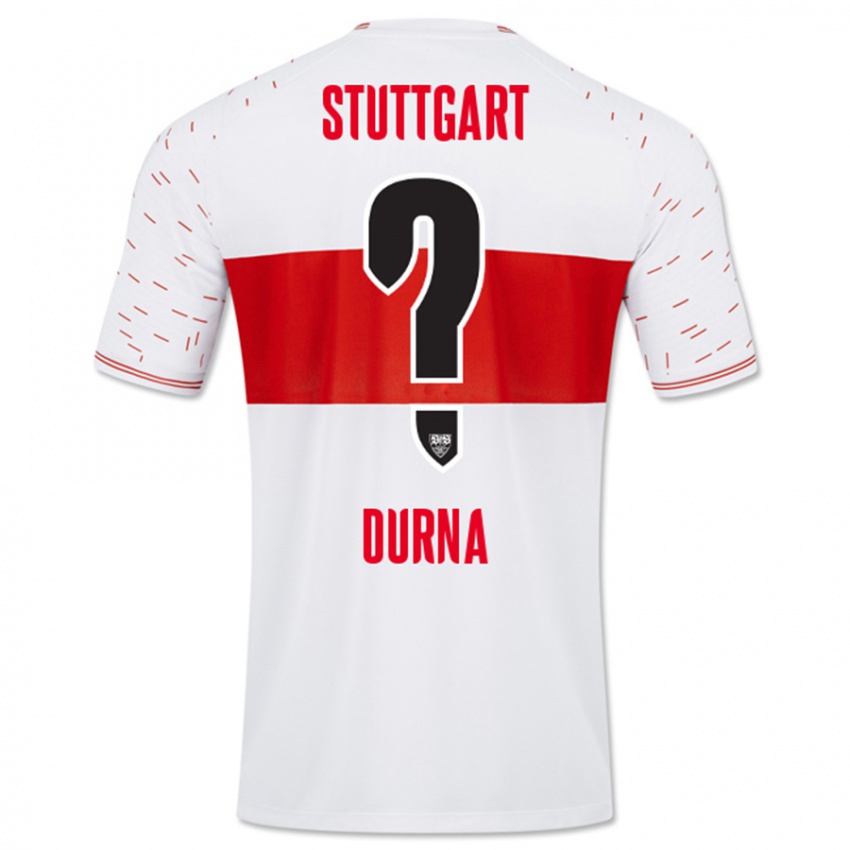 Męski Tuncay Durna #0 Biały Domowa Koszulka 2023/24 Koszulki Klubowe
