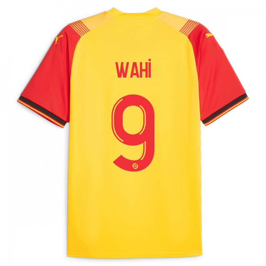 Męski Elye Wahi #9 Żółty Domowa Koszulka 2023/24 Koszulki Klubowe
