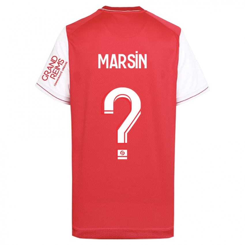 Męski Antonin Marsin #0 Czerwony Domowa Koszulka 2023/24 Koszulki Klubowe