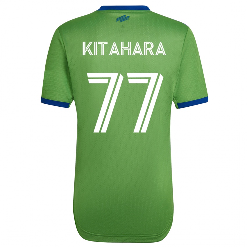 Męski Sota Kitahara #77 Zielony Domowa Koszulka 2023/24 Koszulki Klubowe