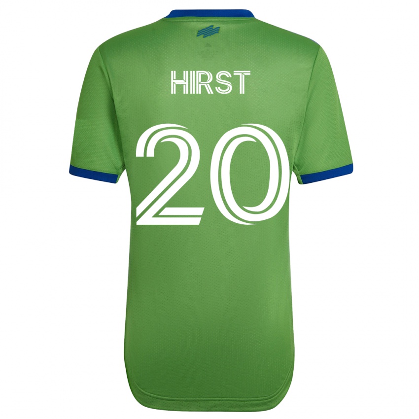 Męski Sophie Hirst #20 Zielony Domowa Koszulka 2023/24 Koszulki Klubowe