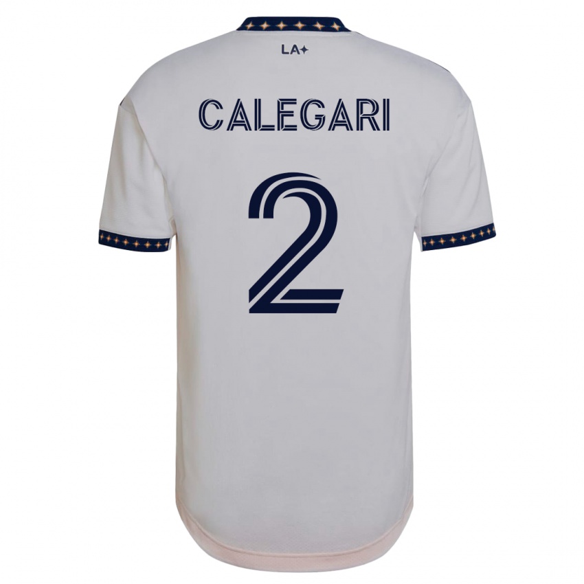 Męski Calegari #2 Biały Domowa Koszulka 2023/24 Koszulki Klubowe