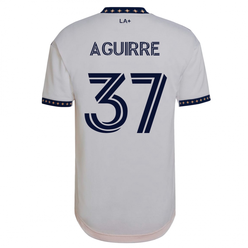 Męski Daniel Aguirre #37 Biały Domowa Koszulka 2023/24 Koszulki Klubowe