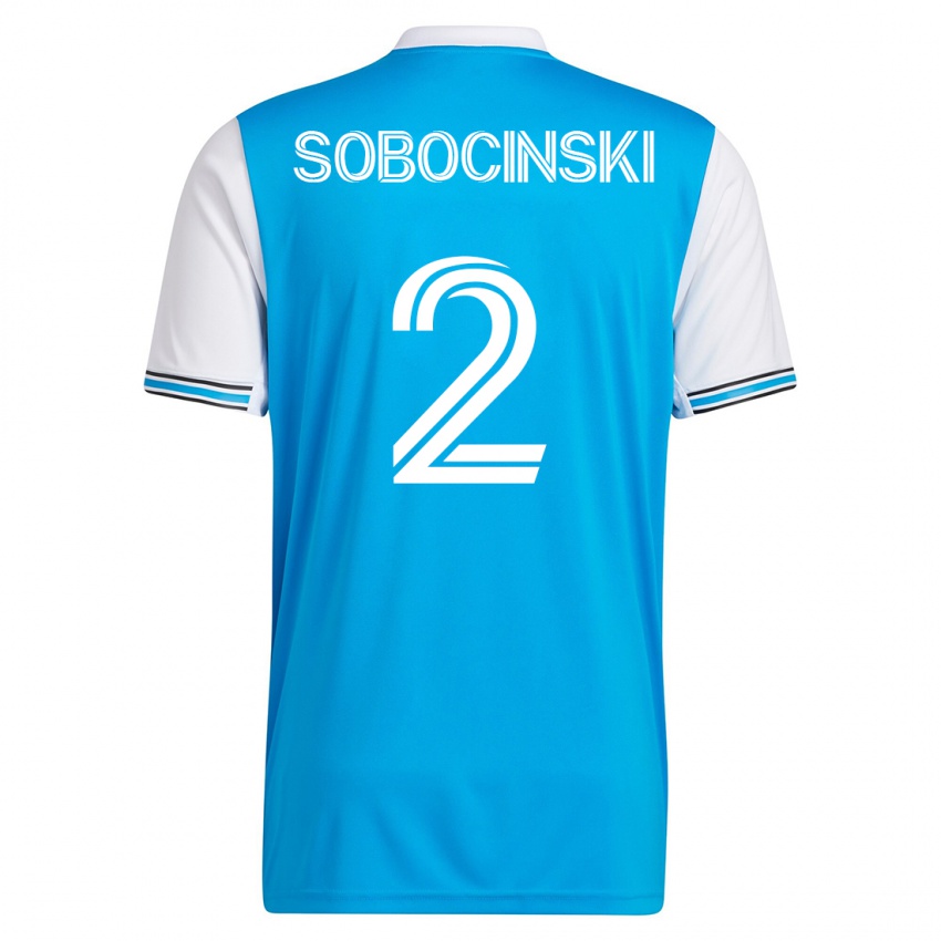Męski Jan Sobocinski #2 Niebieski Domowa Koszulka 2023/24 Koszulki Klubowe
