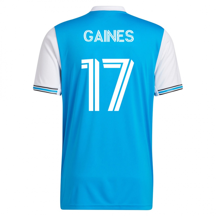 Męski Mckinze Gaines #17 Niebieski Domowa Koszulka 2023/24 Koszulki Klubowe