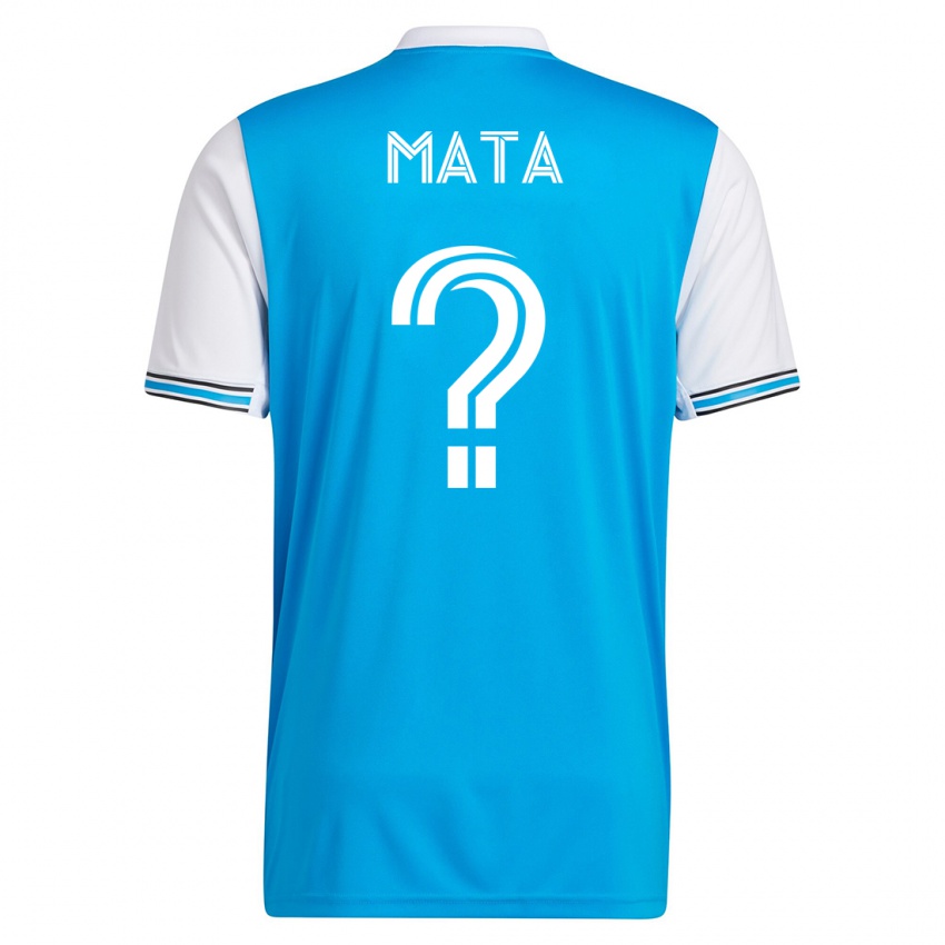 Męski Ivan Mata #0 Niebieski Domowa Koszulka 2023/24 Koszulki Klubowe