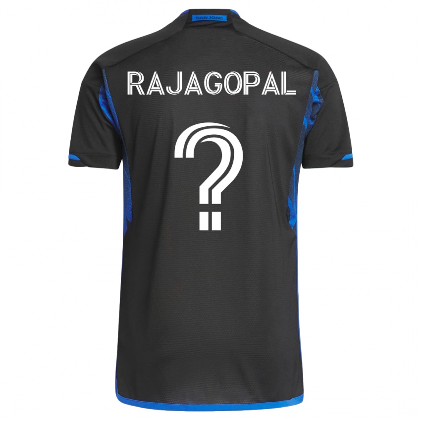 Męski Rohan Rajagopal #0 Niebiesko-Czarny Domowa Koszulka 2023/24 Koszulki Klubowe