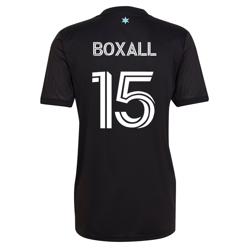 Męski Michael Boxall #15 Czarny Domowa Koszulka 2023/24 Koszulki Klubowe