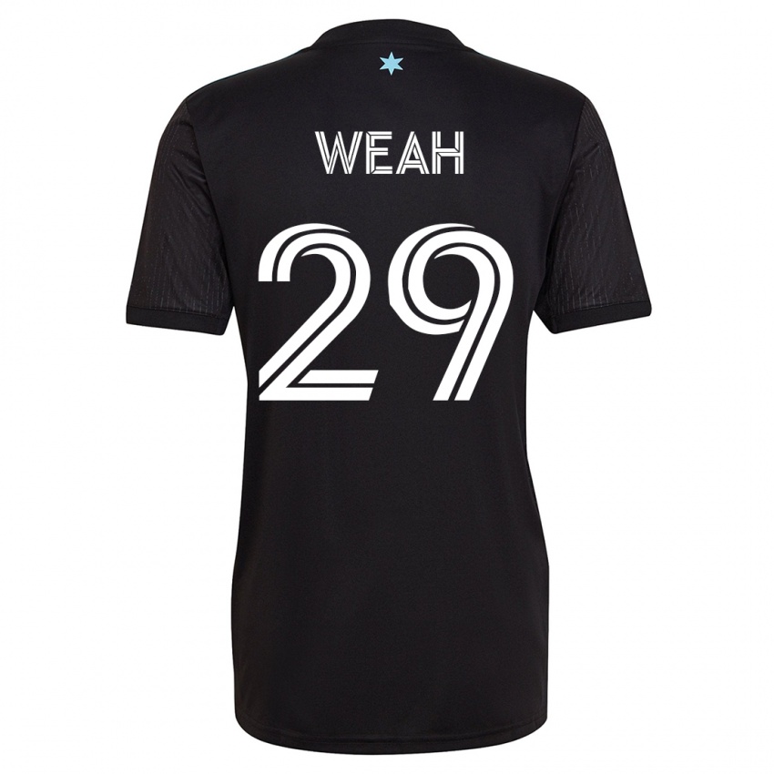Męski Patrick Weah #29 Czarny Domowa Koszulka 2023/24 Koszulki Klubowe
