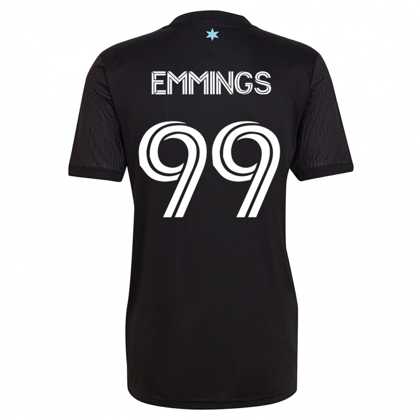 Męski Fred Emmings #99 Czarny Domowa Koszulka 2023/24 Koszulki Klubowe