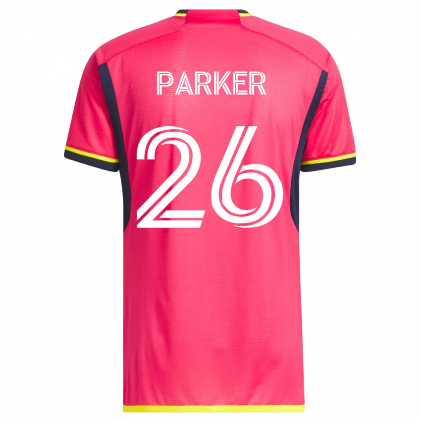 Męski Tim Parker #26 Różowy Domowa Koszulka 2023/24 Koszulki Klubowe