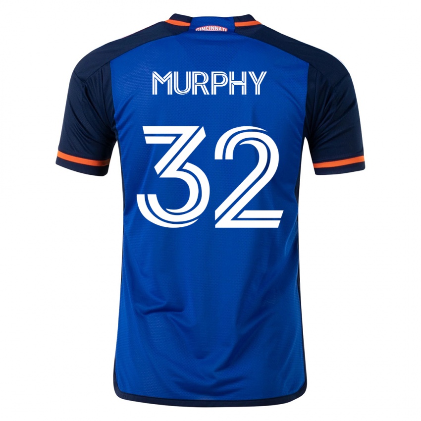 Męski Ian Murphy #32 Niebieski Domowa Koszulka 2023/24 Koszulki Klubowe