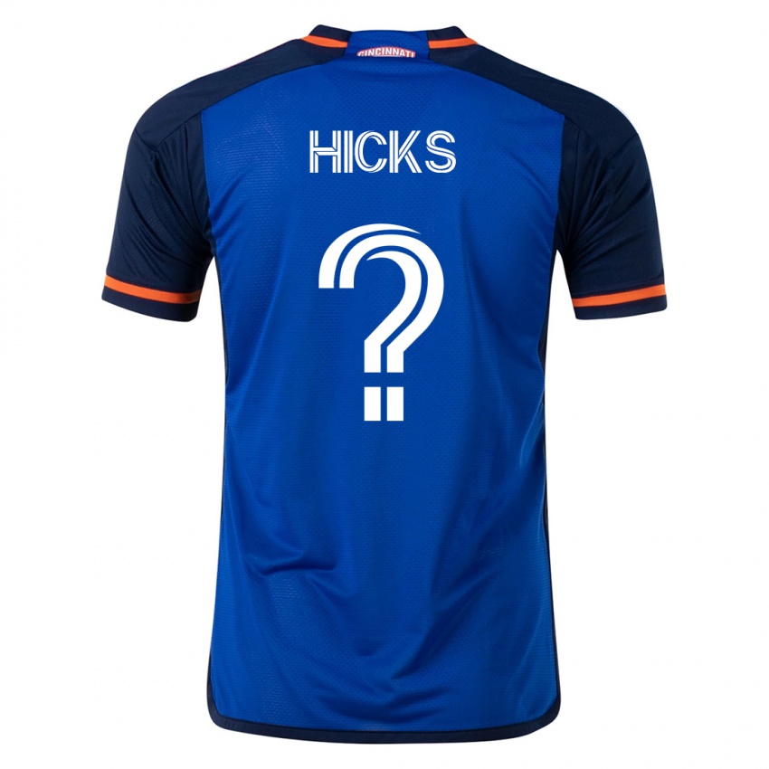 Męski Elijah Hicks #0 Niebieski Domowa Koszulka 2023/24 Koszulki Klubowe