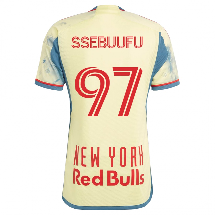 Męski Frank Ssebuufu #97 Żółty Domowa Koszulka 2023/24 Koszulki Klubowe