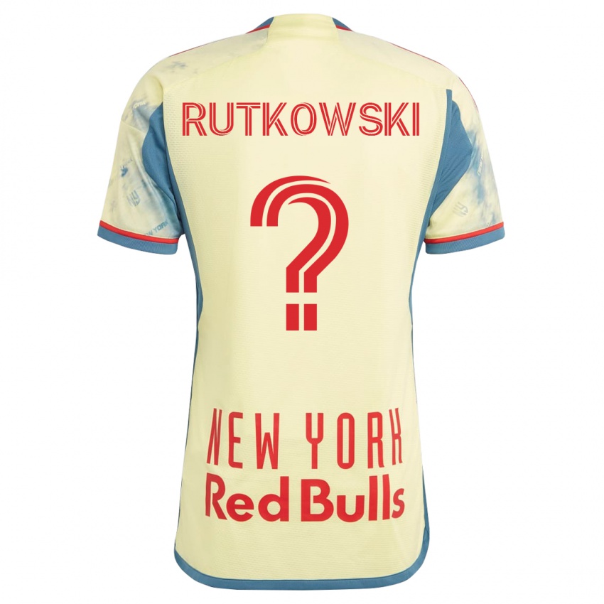 Męski Alan Rutkowski #0 Żółty Domowa Koszulka 2023/24 Koszulki Klubowe