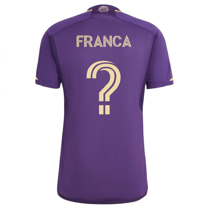 Męski Theo Franca #0 Fioletowy Domowa Koszulka 2023/24 Koszulki Klubowe