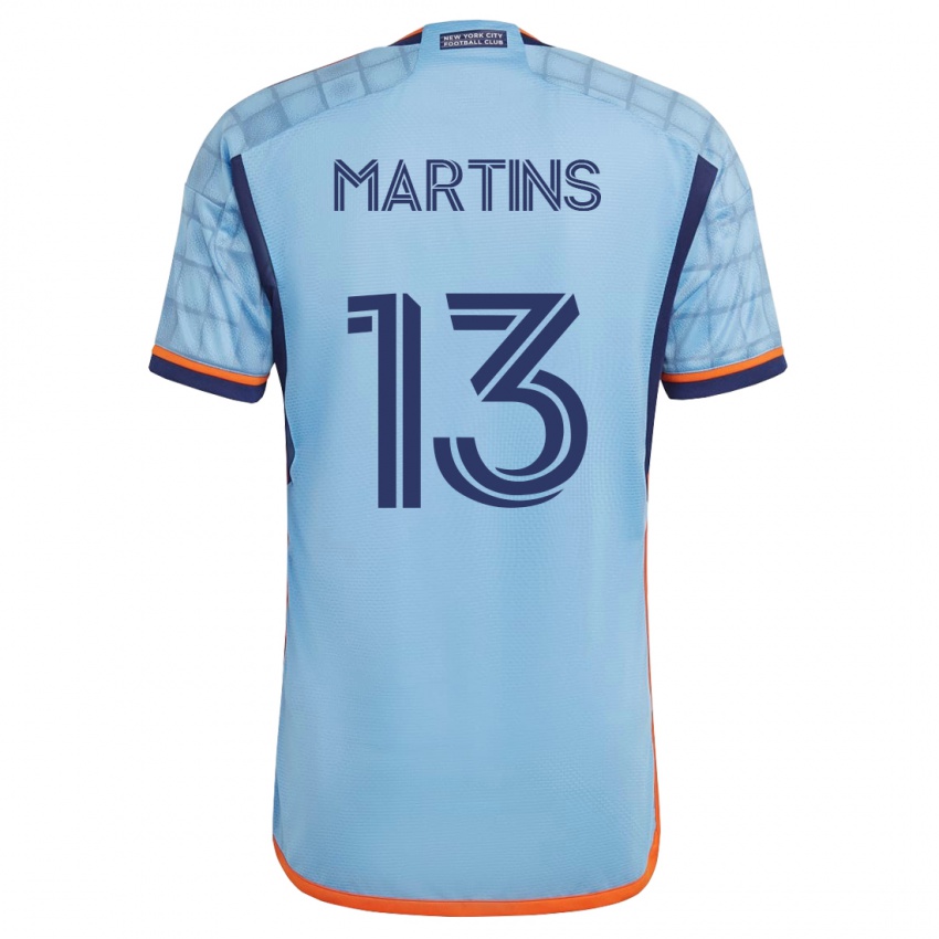 Męski Thiago Martins #13 Niebieski Domowa Koszulka 2023/24 Koszulki Klubowe
